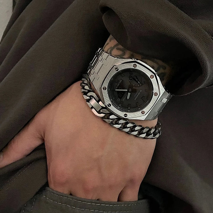 S8 No. 268 Wide Cuban Bracelet