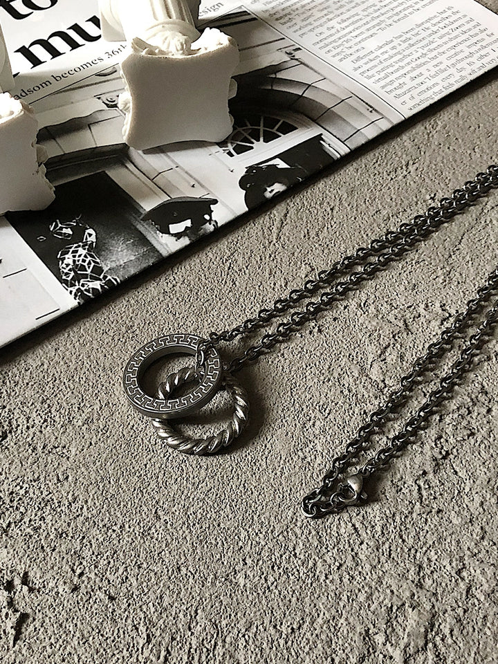S8 No. 331 Double Ring Necklace