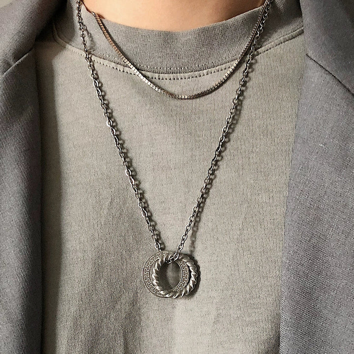 S8 No. 331 Double Ring Necklace