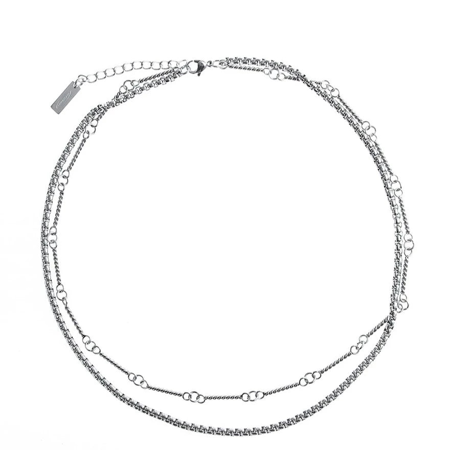 S8 No. 290 Double Layer Bamboo Chain Necklace