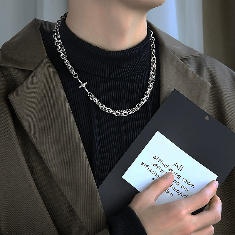 S8 No. 298 Double Layer Pendant Necklace
