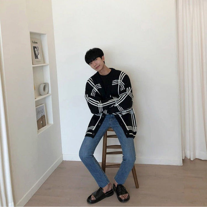 KC No. 151 LINED CARDIGAN |MO - KŌSEI COLLECTIVE コーセイコレクティブ|Korean Fashion|Japanese Fashion|Asian Fashion| Asian Jewelry